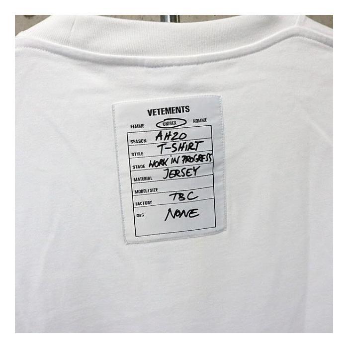 VETEMENTS 銀座店 SALE 新品 ヴェトモン 2020 PRET A PORTER Tシャツ