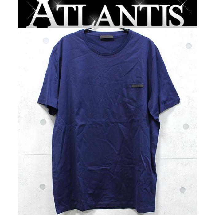 PRADA 銀座店 SALE プラダ 無地 丸首 半袖シャツ UJN006 R131