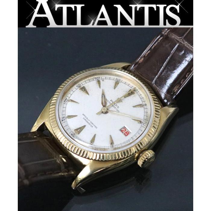 ROLEX 銀座店 ロレックス 6305 ビッグバブルバック BREVET刻印 18K YG