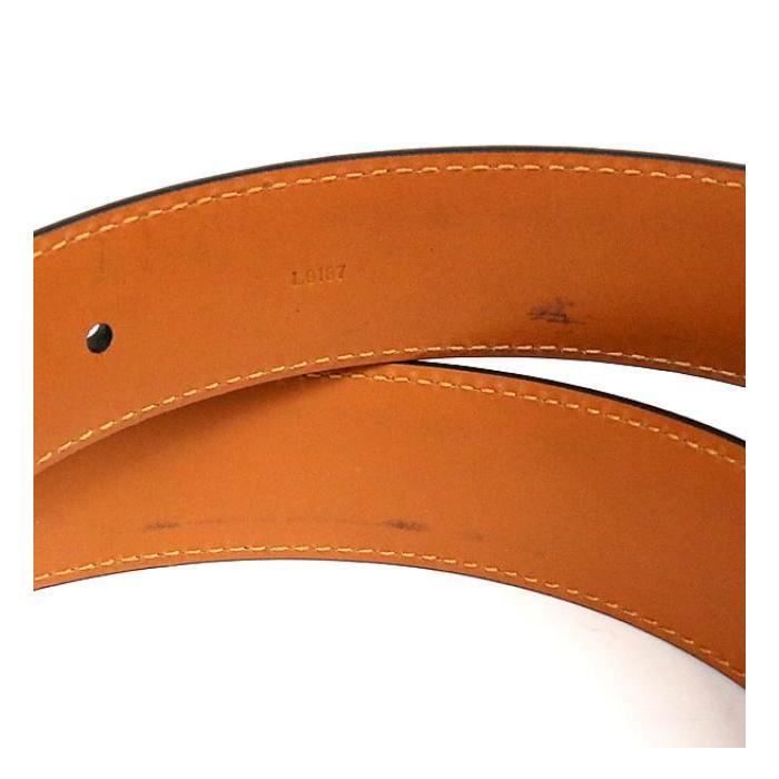 Berluti 銀座店 ベルルッティ 美品 Bボリュート ベルト ネイビー