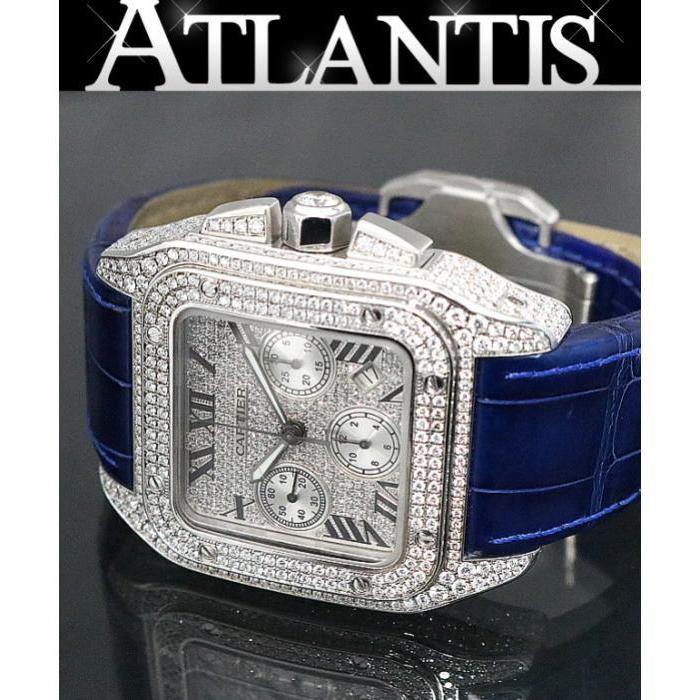 Cartier 銀座店 カルティエ サントス 100 XL クロノグラフ アフター  