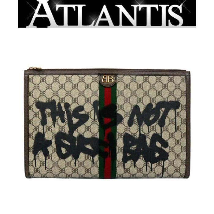 BALENCIAGA 銀座店 新品 バレンシアガ× gucci グラフィティ クラッチ 