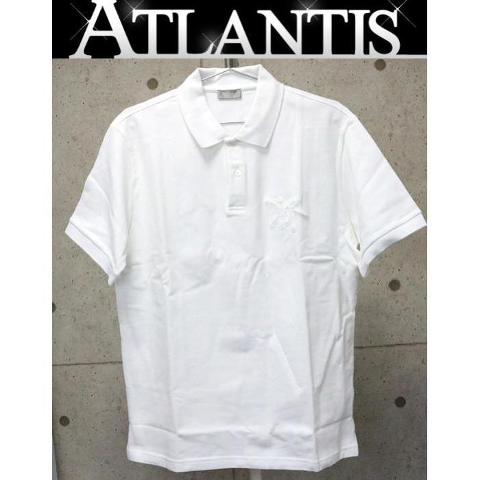 【超美品】Christian Dior ポロシャツ 半袖 ホワイト Christian Dior クリスチャン ディオール 143T10A4047 半袖