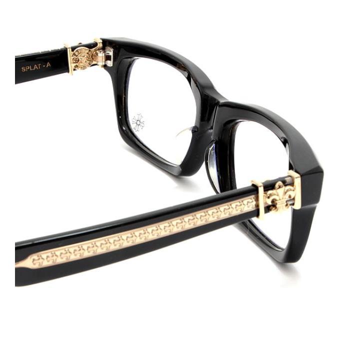 CHROME HEARTS SPLAT-A BLACK-GOLD PLATED 55-17-143 クロム CHROME HEARTS SPLAT-A BLACK-GOLD PLATED 55-17-143 クロム