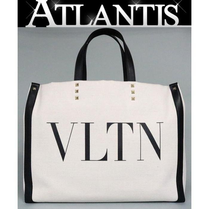 ヴァレンティノ ガラヴァーニ アイデンティティ キャンバス トートバッグ新品 VALENTINO 銀座店 美品 ヴァレンティノ ガラヴァーニ VLTN ロゴ