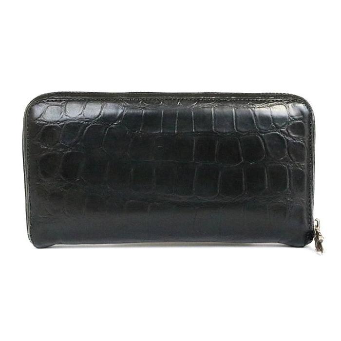 クロムハーツ 長財布 クロコ 三つ折財布