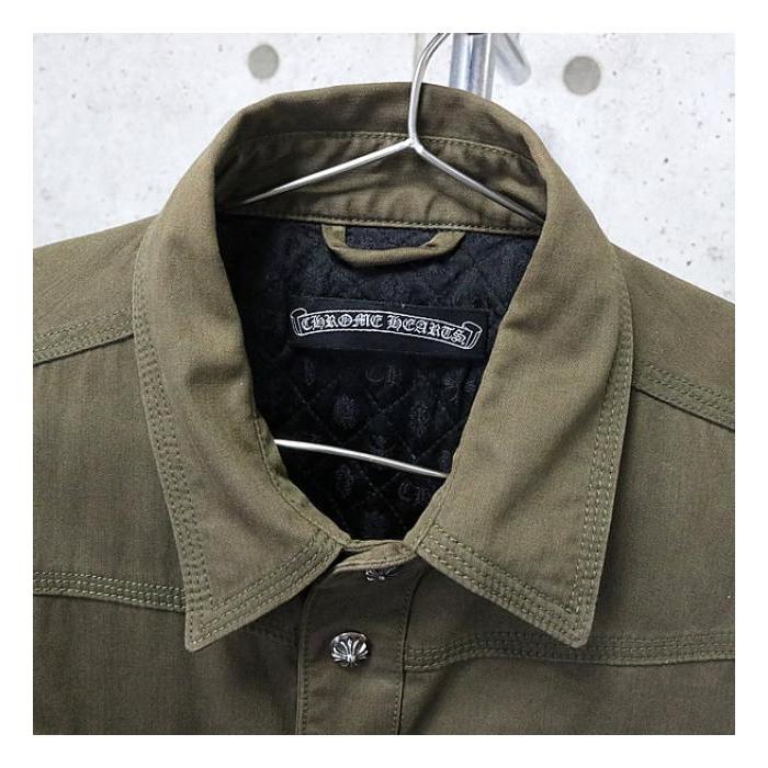 CHROME HEARTS 銀座店 クロムハーツ ミリタリー シャツ キルティング 