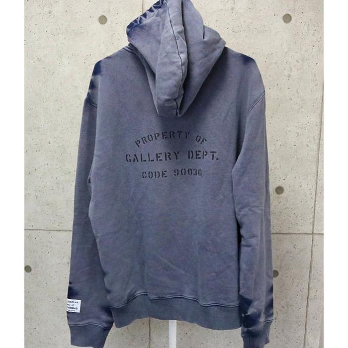 LANVIN 銀座店 ギャラリーデプト パーカーペイント加工 グレー LANVIN 銀座店 ギャラリーデプト パーカーペイント加工 グレー