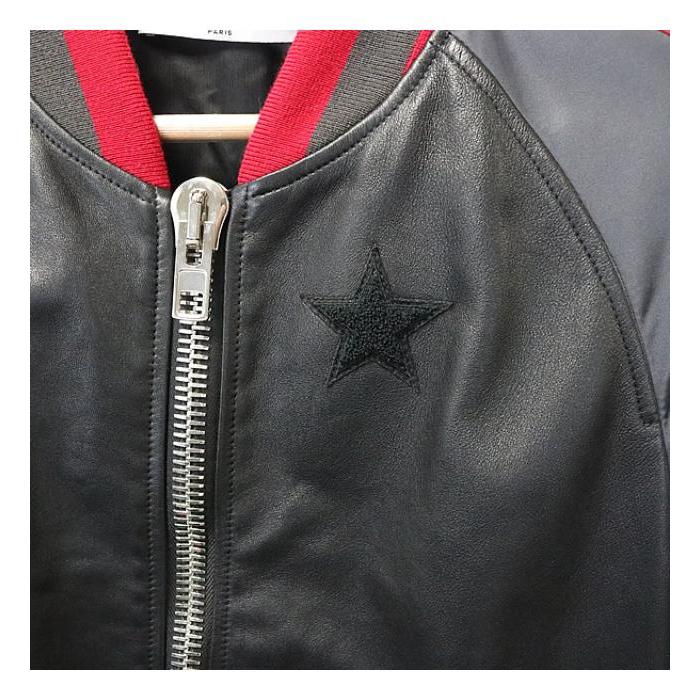 GIVENCHY 銀座店 ジバンシー レザー切り替え ボンバージャケット GIVENCHY 銀座店 ジバンシー レザー切り替え ボンバージャケット