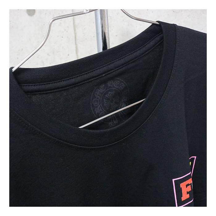【正規販売店】 銀座店 新品 クロムハーツ FOTI マルチカラー ロングTシャツ 長袖 ロンT メンズ size:L 黒 【1603762543】(56049円)