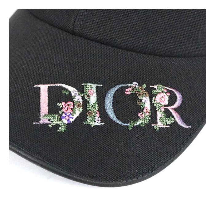Christian Dior 銀座店 ディオール フラワー ロゴ キャップ Christian Dior 銀座店 ディオール フラワー ロゴ キャップ