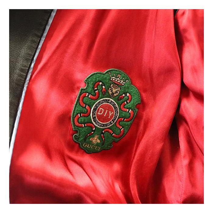 GUCCI（グッチ） 銀座店 GG柄 DIY レザー ボンバージャケット メンズ