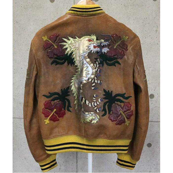 GUCCI 銀座店 グッチ タイガードラゴン ヴィンテージ加工 レザー GUCCI 銀座店 グッチ タイガードラゴン ヴィンテージ加工 レザー