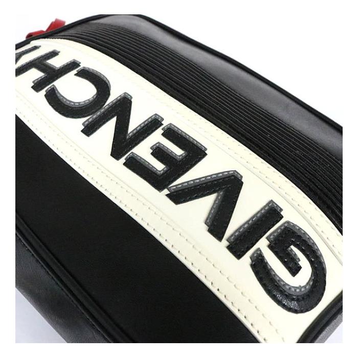 美品 ジバンシー ショルダーバッグ ロゴ 多収納 軽量 斜め掛け メンズ 黒 GIVENCHY（ジバンシィ） 銀座店 ジバンシー MC3 ショルダーバッグ