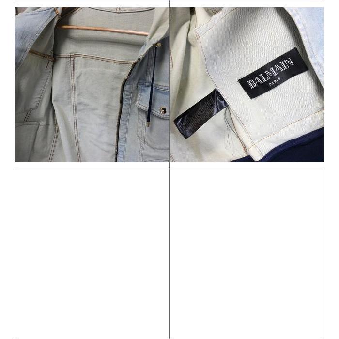 BALMAIN（バルマン） 銀座店 SALE ターコイズ ワッペン デニム ジップ