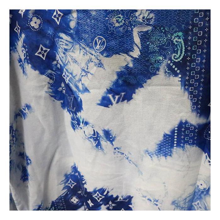 銀座店 ルイヴィトン コットン モノグラム シャツ バンダナ柄 長袖  