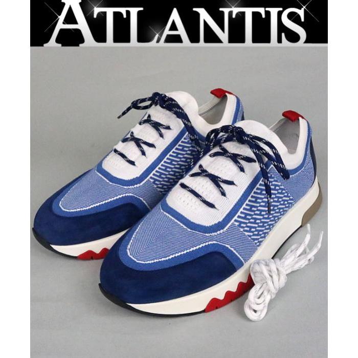 HERMES（エルメス） 銀座店 アディクト スニーカー メンズ size:41 青