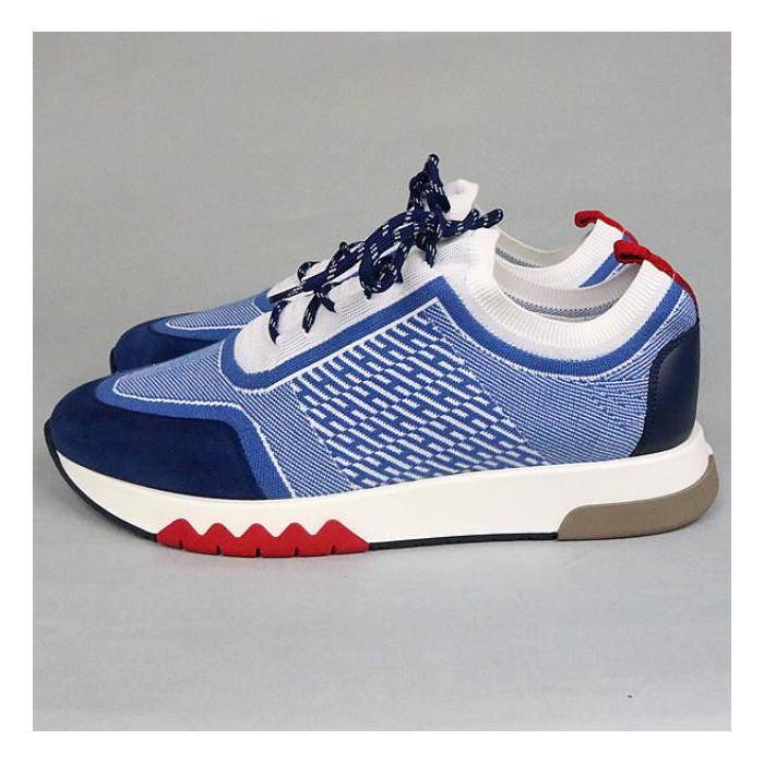 HERMES（エルメス） 銀座店 アディクト スニーカー メンズ size:41 青