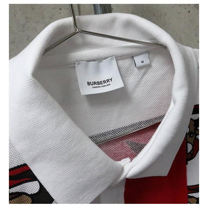 【極美品】BURBERRY バーバリー ロゴ ポロシャツ S ホワイト コットン ポロシャツ (ホワイト) - メンズ, コットン | Burberry®公式