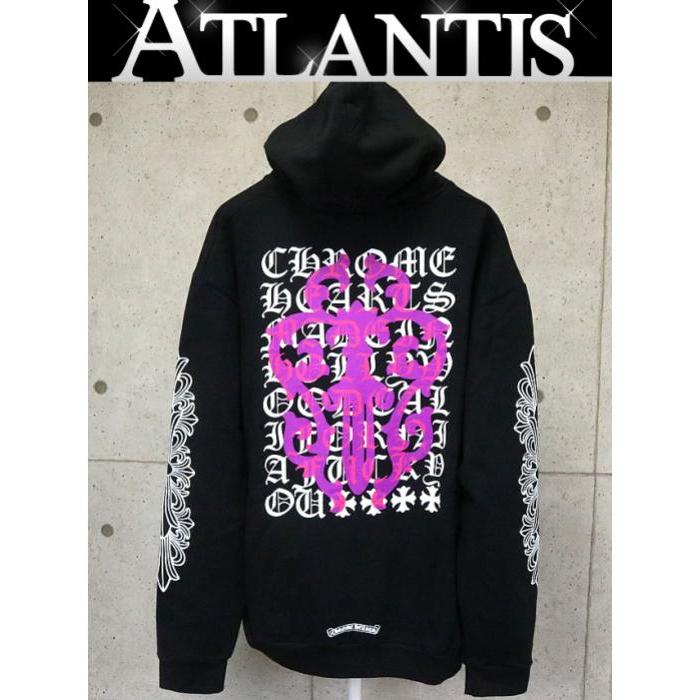CHROME HEARTS ダガーアイチャートプルオーバーフーディ ブラック