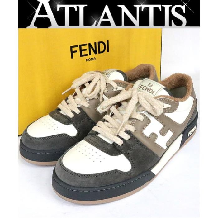 FENDI（フェンディ） 銀座店 美品 マッチ グレー スエード ロートップ 