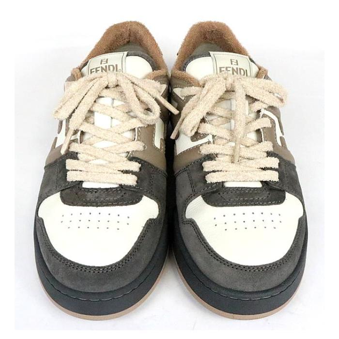 【現行】FENDI マッチ スニーカー ブラックレザー ロートップスニーカー 現行】FENDI マッチ スニーカー ブラックレザー ロートップ
