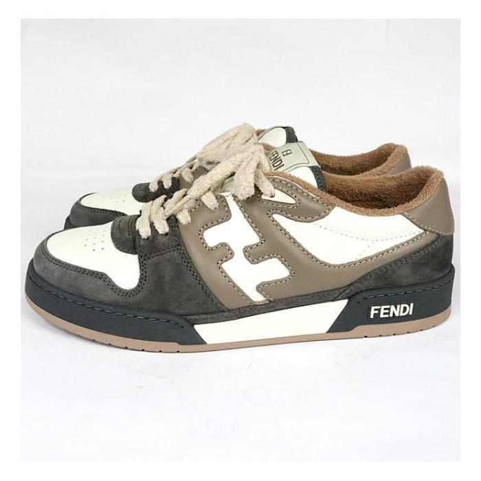 FENDI（フェンディ） 銀座店 美品 マッチ グレー スエード ロートップ 