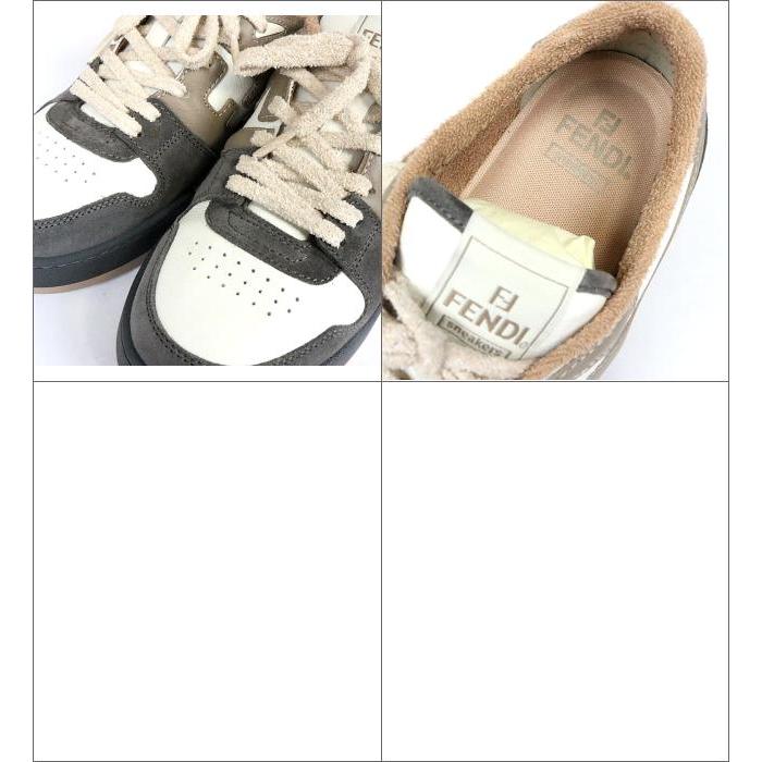 FENDI（フェンディ） 銀座店 美品 マッチ グレー スエード ロートップ 