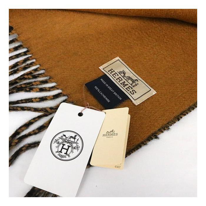 HERMES（エルメス） 銀座店 新品 カシミヤ100％ マフラー 無地
