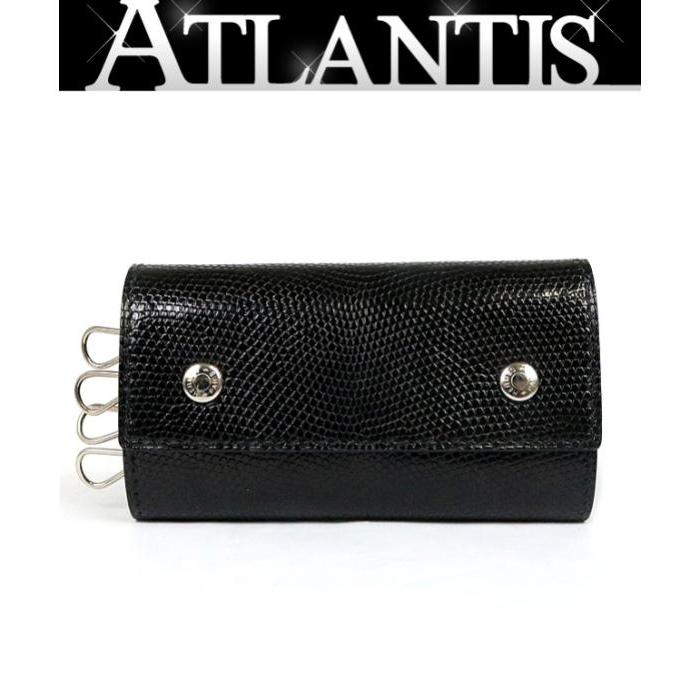正規品☆エルメス リザード キーケース ブラック HERMES（エルメス） 銀座店 未使用品 4連キーケース リザード □R刻印
