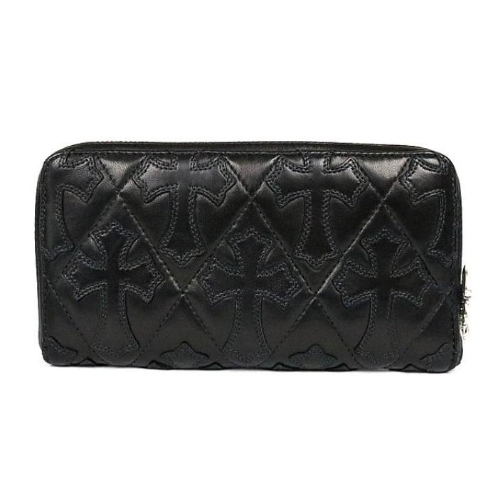 ★インボイス付★クロムハーツ REC F ジップ セメタリーキルテッド クロス CHROME HEARTS（クロムハーツ） REC F ジップ ウォレット #2