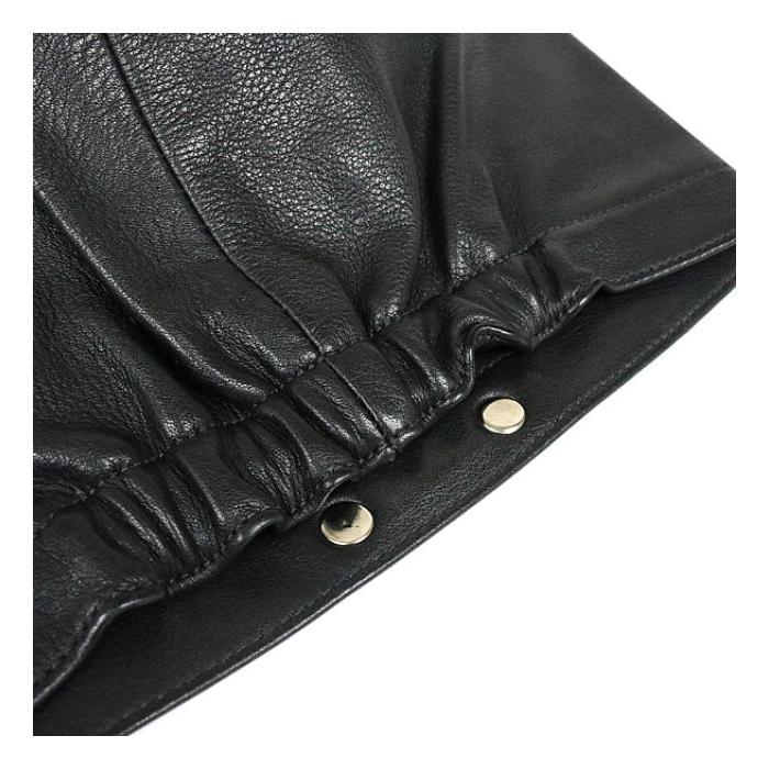 塩*2様 クロムハーツ　レザー　キャップ　スエード　ブラック クロムハーツ レザー キャップ スエード ブラック