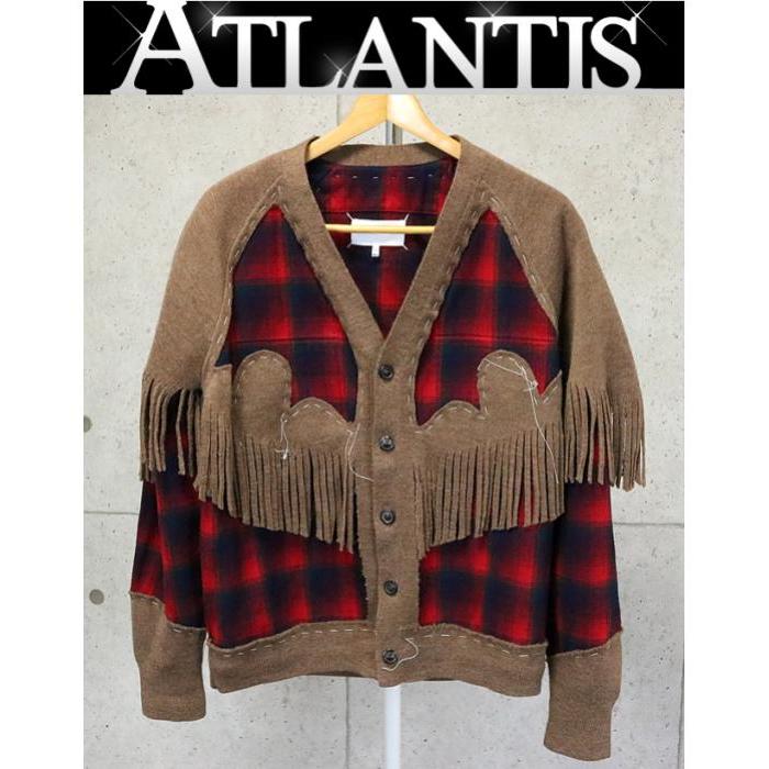 銀座店 美品 メゾンマルジェラ 23AW ペンドルトン フリンジ 銀座店 美品 メゾンマルジェラ 23AW ペンドルトン フリンジ