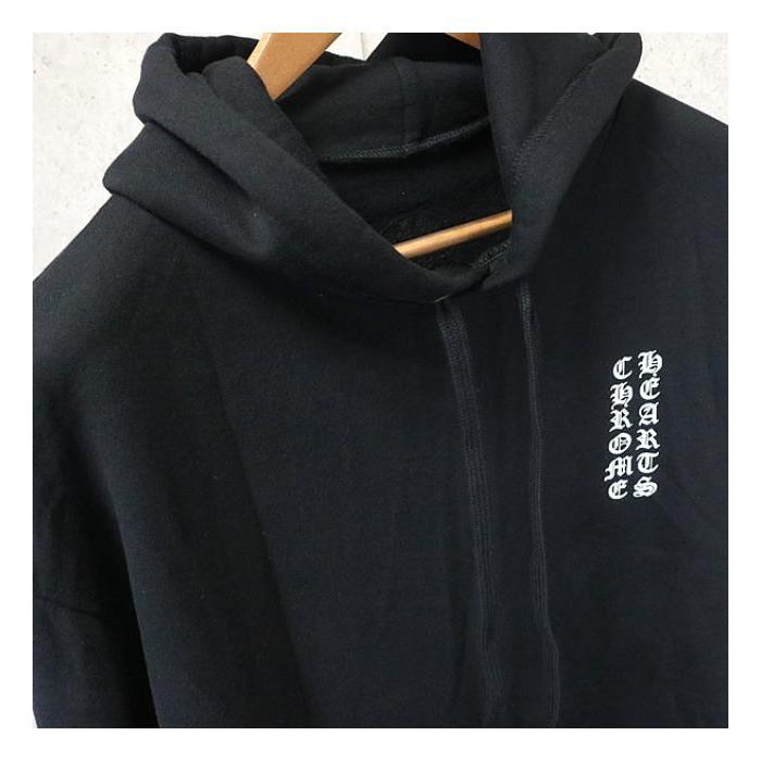 chromehearts パーカー ブラック 裏起毛 CHROME HEARTS（クロムハーツ） 銀座店 新品 ロゴ プルオーバー