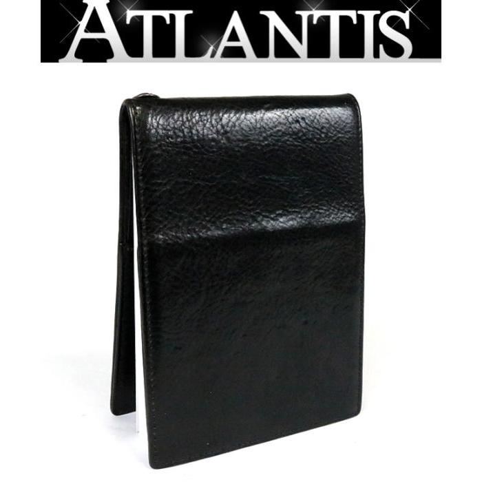クロムハーツ黒レザー シルバー装飾 CHROME HEARTS 銀座店 クロムハーツ SALE グロメット付き メモ