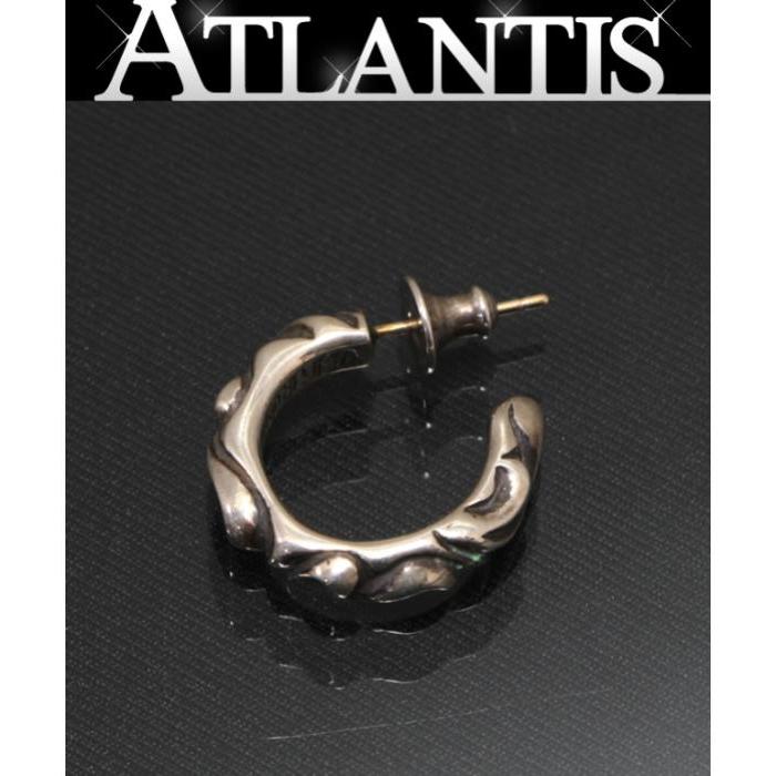 クロムハーツ　フープスクロールピアス シルバー925(CO) CHROME HEARTS（クロムハーツ） 銀座店 スクロール フープ ピアス