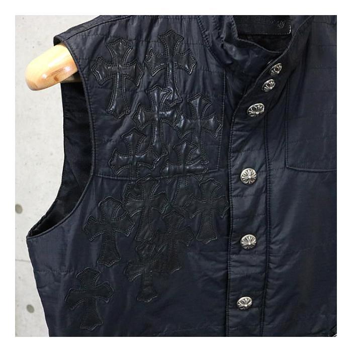 クロムハーツ 黒 スエード クロスボタン8個付きベスト 正規品 楽天市場】クロムハーツ【CHROMEHEARTS】ムートンベスト/ダガー