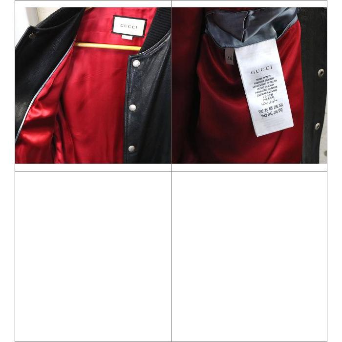 GUCCI 銀座店 グッチ タイガー ビーズ レザー スタジャン メンズ size 