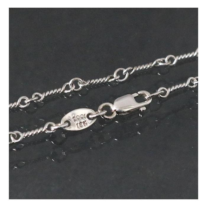 クロムハーツ18KWG ツイストチェーンネックレス32inch ホワイト