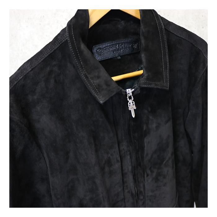 クロムハーツ シアリングレザージャケット CHROME HEARTS（クロムハーツ） 銀座店 スエード ダブルジップ レザー