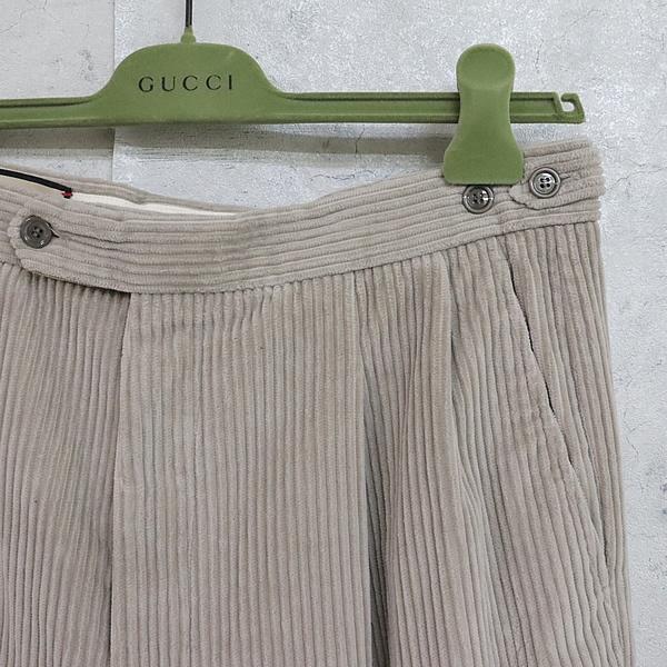 在庫処分大セール！】GUCCI 新宿店 グッチ 新品 コーデュロイ パンツ