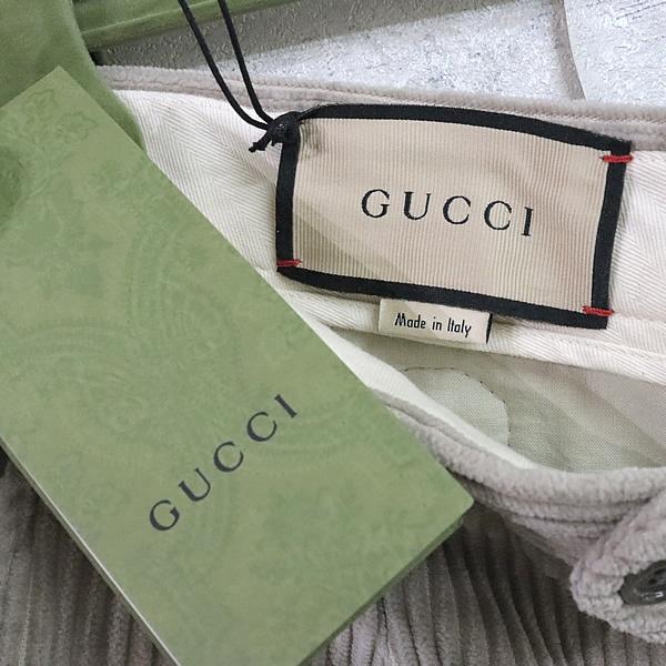 在庫処分大セール！】GUCCI 新宿店 グッチ 新品 コーデュロイ パンツ