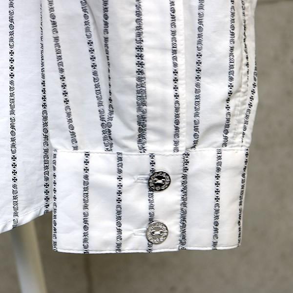 CHROME HEARTS 銀座店 クロムハーツ ロゴストライプ ボタン付き シャツ
