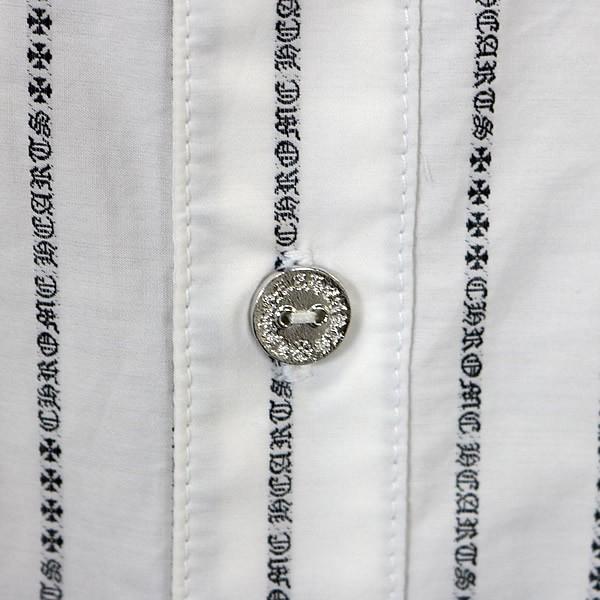 CHROME HEARTS 銀座店 クロムハーツ ロゴストライプ ボタン付き シャツ