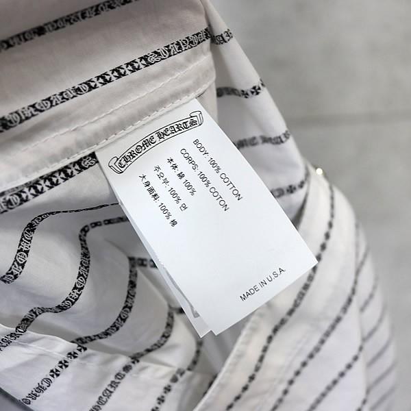 CHROME HEARTS 銀座店 クロムハーツ ロゴストライプ ボタン付き シャツ