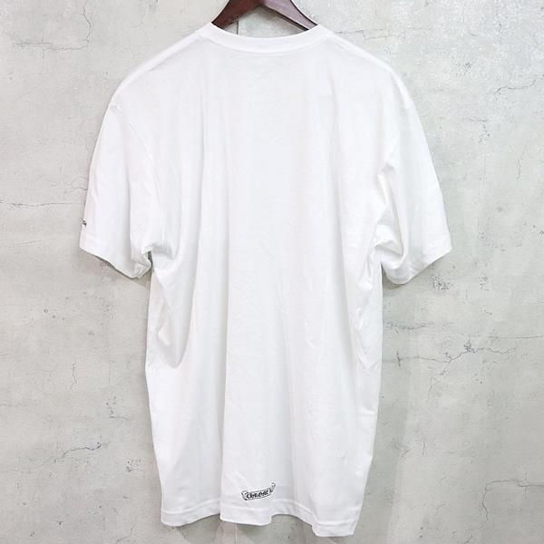 【在庫処分大セール！】CHROME HEARTS 新宿店 クロムハーツ 新品  袖×ネック ロゴプリント Tシャツ 半袖 メンズ size:XL 白 30216の画像