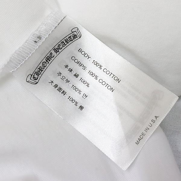 【在庫処分大セール！】CHROME HEARTS 新宿店 クロムハーツ 新品  袖×ネック ロゴプリント Tシャツ 半袖 メンズ size:XL 白 30216の画像