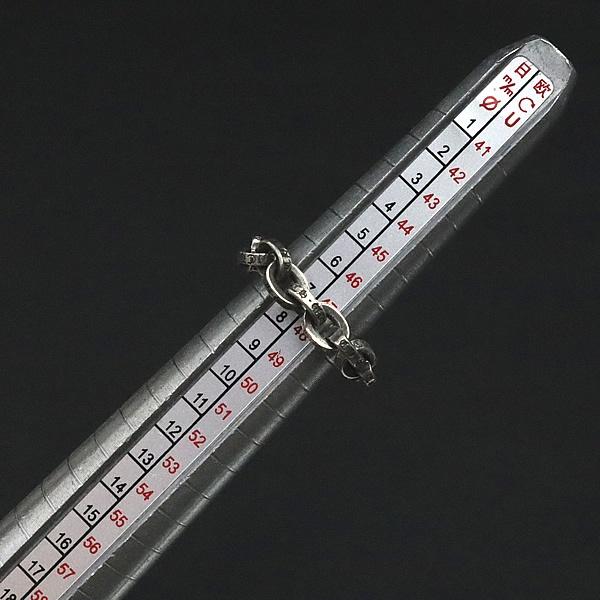 銀座店 クロムハーツ ペーパーチェーンリング SV925 約7～9号 90633