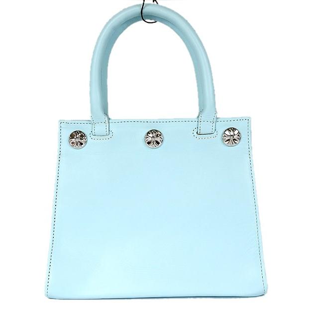 CHROME HEARTS 銀座店 クロムハーツ 新品 SALE ドリュー ハンドバッグ  クロスボール シルバー SV925 ブルー系 100413 |  | 01