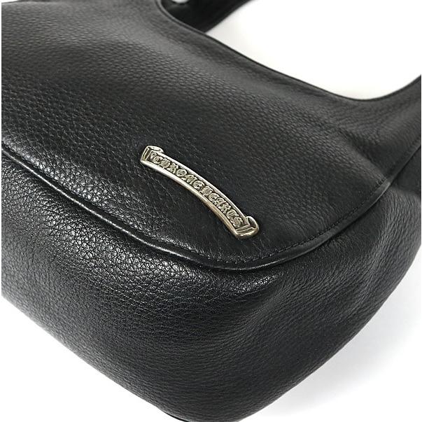 【在庫処分大セール！】CHROME HEARTS 新宿店 クロムハーツ 新品 HOBO スクロール ショルダーバッグ レザー シルバー SV925 黒 30236 在庫処分大セール！】CHROME HEARTS 新宿店 クロムハーツ 新品 HOBO